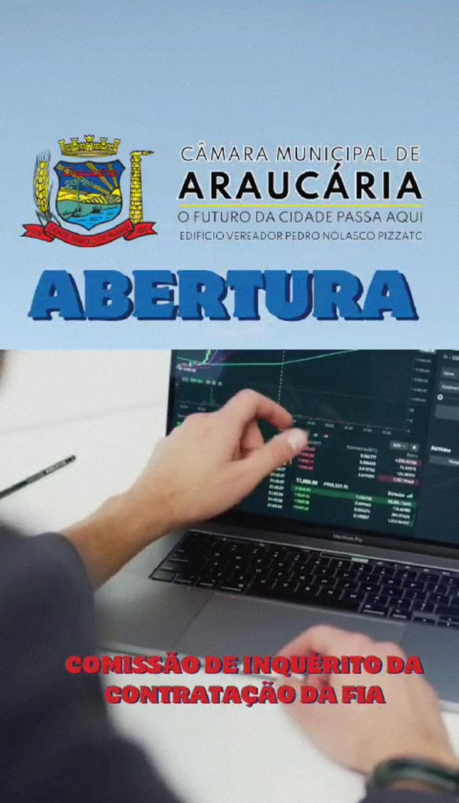Abertura da Comissão de Inquérito da contratação da FIA