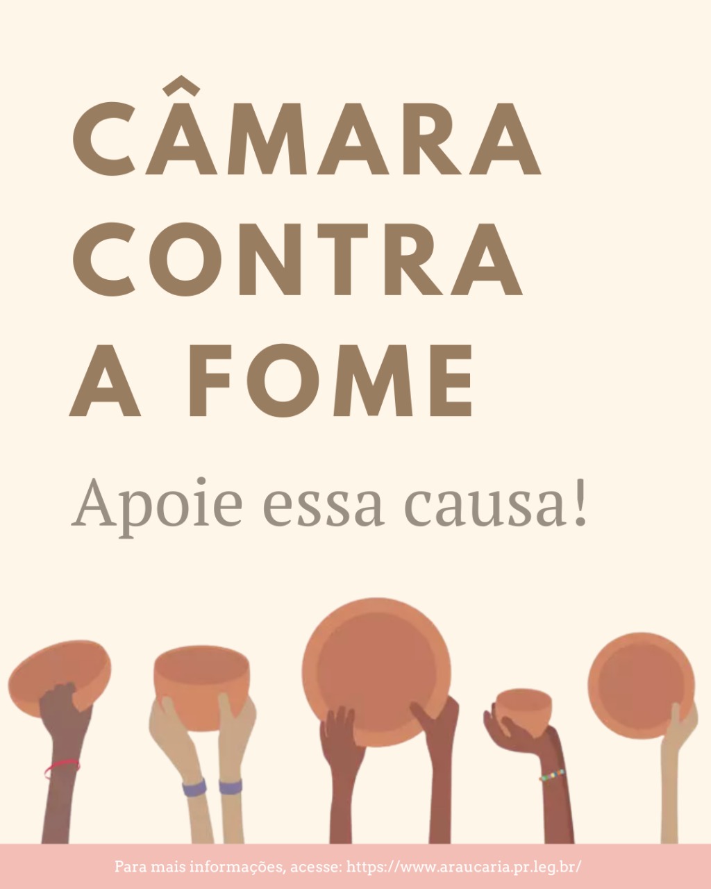 Câmara de Araucária promove pelo segundo ano consecutivo a campanha Câmara Contra a Fome