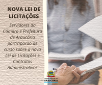 Servidores participarão de curso sobre a nova Lei de Licitações e Contratos Administrativos