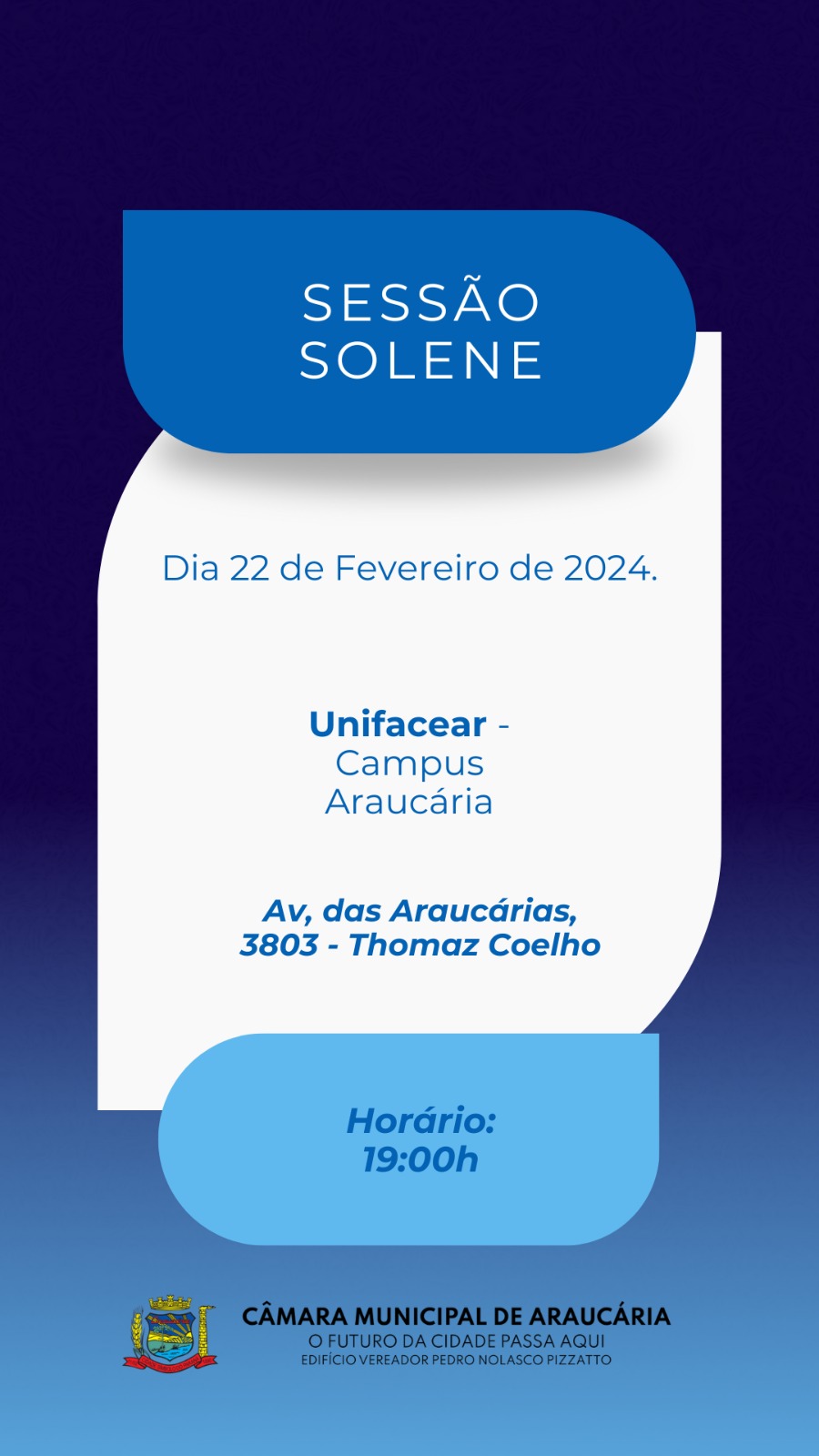 Sessão Solene - Entrega do Título de Cidadão Honorário SR. HISSAM HUSSEIN DEHAINI